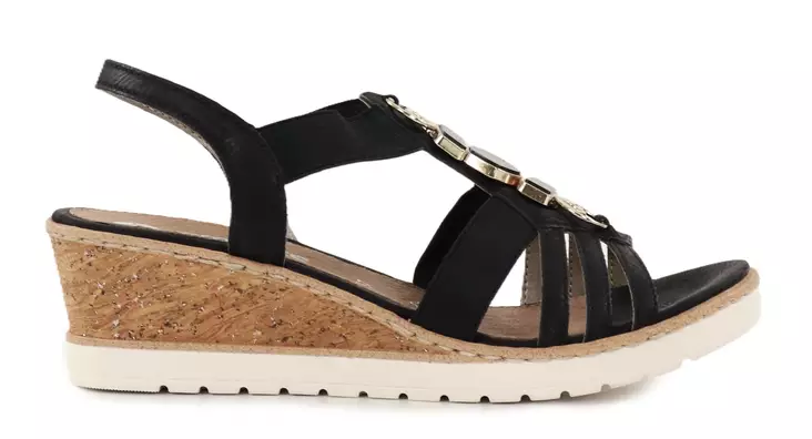 Rieker Remonte naisten sandaalit R6264-00 musta - Rieker sandaalit - 138168 - 1