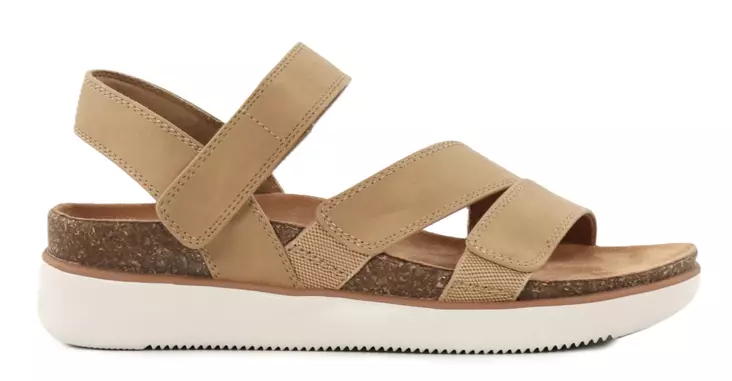 Skechers naisten leveälestiset sandaalit 163252/CSNT LIFTED COMFORT ruskea - Skechers sandaalit - 138688 - 1