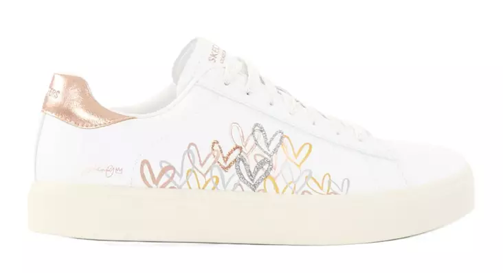 Skechers naisten tennarit 185129/WMLT EDEN LX - GLEAMING HEARTS valkoinen - Skechers tennarit - 136638 - 1