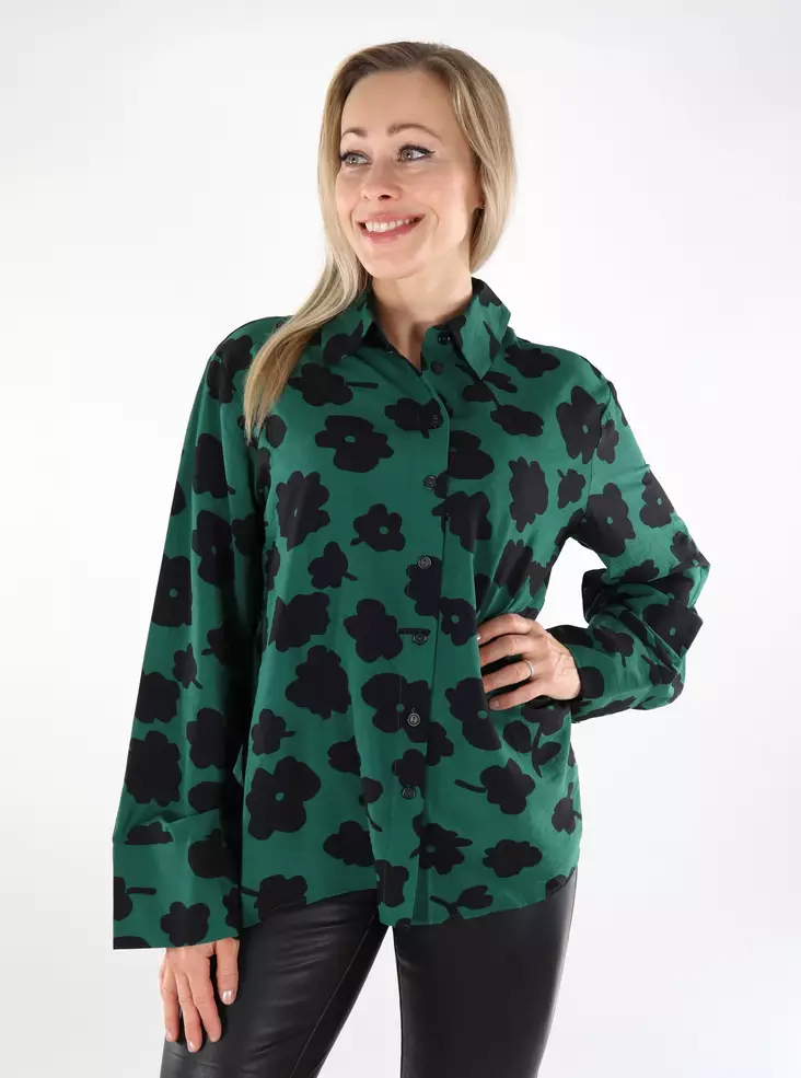 Vero Moda damskjorta mörkgrön - Skjortor och blusar för damer - 136998 - 1
