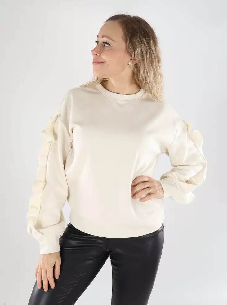 Vila damtröja Volang björk - Långärmade tröjor för  damer - 139458 - 1