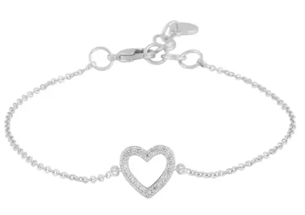 Snö of Sweden Armband Nisi hjärta silver/klar - Armband - 138639 - 1