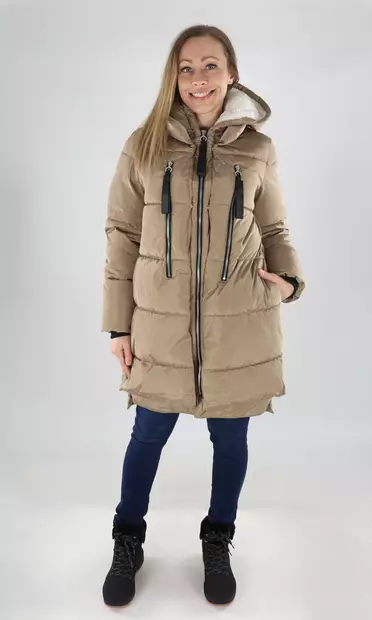 Only naisten pitkä talvitakki Nora Long beige - Naisten talvitakit - 139539 - 1