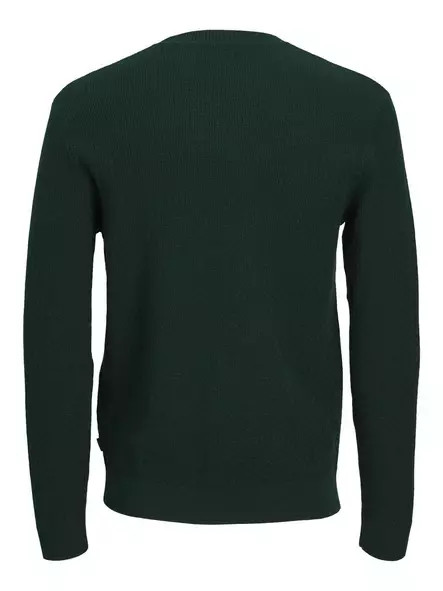 Jack&Jones miesten puuvillaneule Blustanley tummanvihreä - Stickat för herrar - 142229 - 2