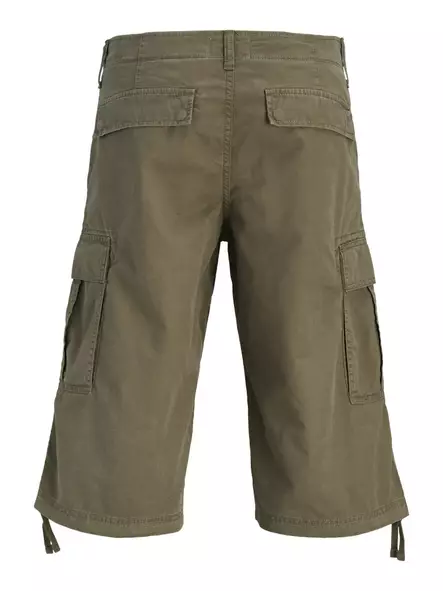 Jack&Jones miesten reisitaskushortsit Karl frank cargo long olive night - Miesten shortsit ja caprit - 141019 - 2