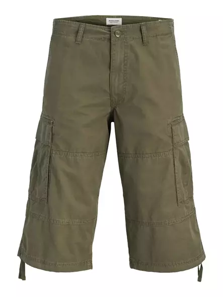 Jack&Jones miesten reisitaskushortsit Karl frank cargo long olive night - Miesten shortsit ja caprit - 141019 - 1