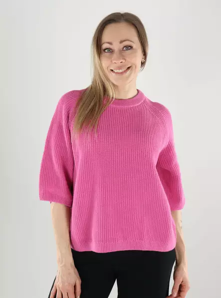 JJXX puuvillaneule Marge Twist pinkki - Naisten neuleet - 140159 - 1