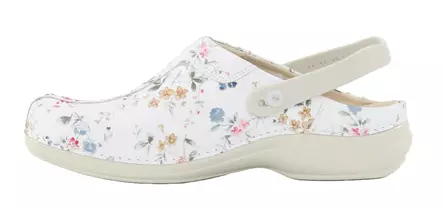 Maskintvättbara arbetsskor i läder flowers - Arbetsskor för damer - 111709 - 2
