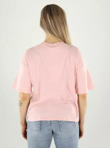 Only naisten luomupuuvillainen t-paita Lucy vaaleanpunainen - Naisten T-paidat - 141059 - 2