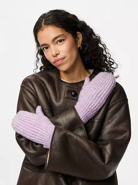 Pieces Lapaset Milla purple rose - Naisten päähineet ja käsineet - 139919 - 1