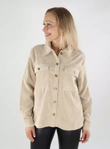 Pieces naisten paitatakki Effi beige - Naisten kevyet takit - 138889 - 1