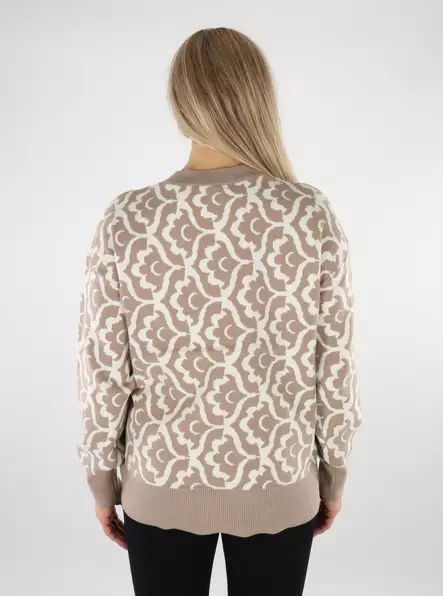 Vero Moda naisten neule Nancy silver mink/birch F - Naisten neuleet - 136799 - 2