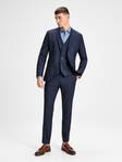 Jack & Jones joustavat puvunhousut Slim fit Solaris tumman sininen - Miesten puvut - 123409 - 3