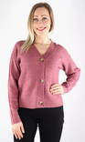 Only naisten lyhyt neuletakki Carol crushed berry - Naisten neuleet - 132229 - 1