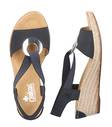 Rieker damsandaler 624H6-14 blå - Rieker sandals - 135379 - 3