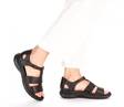 Rieker damsandaler 64865-01 svart - Rieker sandals - 135549 - 5