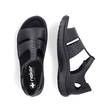 Rieker damsandaler 64865-01 svart - Rieker sandals - 135549 - 3