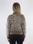 Vero Moda Vera naisten eläinkuosinen neulepusero beige - Naisten neuleet - 134809 - 2