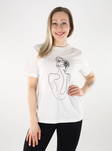 Vila damtryckt t-shirt snow white/flower - T-shirts för damer - 135809 - 1