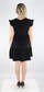 Only Mekko May capsleeves frill musta - Mekot ja tunikat - 130769 - 2