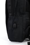 Milano ryggsäck med USB-port 07A svart - Ryggsäckar - 135569 - 4