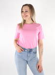 Only naisten puuvillainen t-paita pinkki - Naisten T-paidat - 135839 - 1