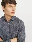 Jack&Jones elastisk skjorta för herr Blablackpool night sky - Skjortor för herrar - 136859 - 4