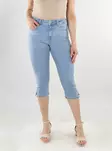 Only stretchiga capris Blush MW ljusblå - Shorts och capribyxor för damer - 138489 - 1