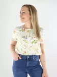 Vero Moda dam t-shirt VMEASY Joy snövit/phoebe - T-shirts för damer - 138589 - 1