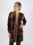 Vero Moda damkofta med djurtryck, svart/empererad - Stickat för damer - 139129 - 1