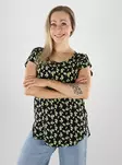 Only naisten t-paita Nova musta/kuviollinen - T-shirts för damer - 141179 - 1