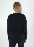 Vila naisten neule Claudie v-neck musta - Naisten neuleet - 141809 - 2