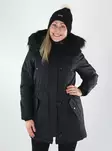 Only naisten parkatakki Iris black/black fur - Vinterjackor för damer - 142139 - 1