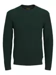 Jack&Jones miesten puuvillaneule Blustanley tummanvihreä - Stickat för herrar - 142229 - 1