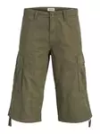 Jack&Jones miesten reisitaskushortsit Karl frank cargo long olive night - Miesten shortsit ja caprit - 141019 - 1