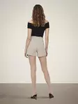JDY naisten vaaleanharmaat shortsit New Catia chateau gray - Naisten shortsit ja caprit - 131259 - 4