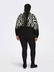 Only Carmakoma pluskoon neule Jade Zebra musta/eläinkuosi - Naisten neuleet - 136939 - 3