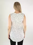 Only blommig topp för kvinnor cloud dancer/blue bella - Toppar för damer - 138479 - 2