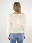 Only naisten neule Geena V-Neck luonnonvalkoinen - Naisten neuleet - 137709 - 2