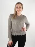 Only naisten neule Saga O-Neck vaaleanruskea - Naisten neuleet - 138039 - 1