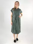 Only napitettu mekko Hannover Shirt Dress vihreä/leopardi - Mekot ja tunikat - 138119 - 1