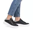 Rieker damsneakers i äkta läder W2605-00 svart - Rieker sneakers - 137919 - 6