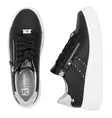Rieker damsneakers i äkta läder W2605-00 svart - Rieker sneakers - 137919 - 3