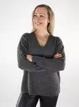 Vero Moda naisten neule Crewlefile harmaa - Naisten neuleet - 137169 - 1