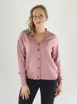 Vila naisten neuletakki Ril v-neck vanha roosa - Stickat för damer - 141619 - 1