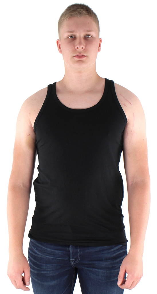 Jack & Jones miesten toppi Basic, musta, valkoinen - Miesten T-paidat - 124069 - 1