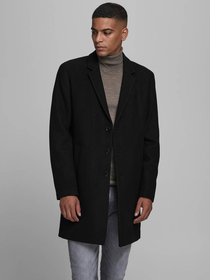 Jack & Jones miesten villakangastakki Moulder musta - Miesten takit - 129049 - 1