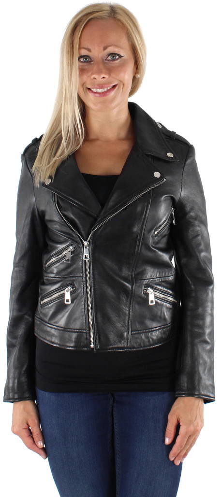 Only Nahkatakki Rocky musta - Naisten nahkatakit ja pu-takit - 121609 - 1