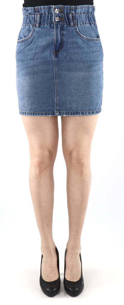 Only lyhyt farkkuhame, korkea vyötärö Millie hw mini sininen - Hameet - 128559 - 1