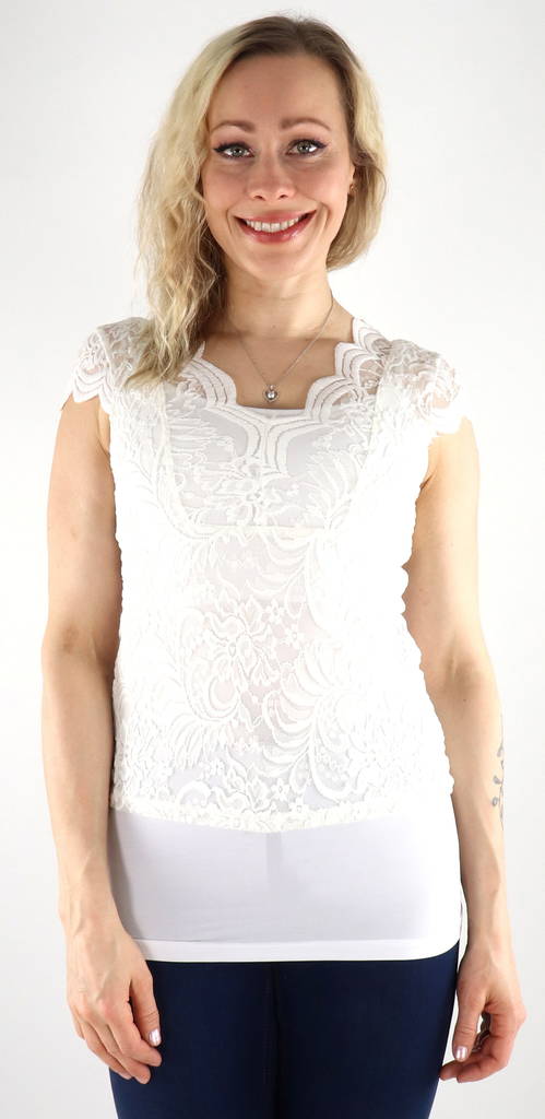 Only naisten Pitsitoppi New alba v-neck - Naisten juhlatopit - 133489 - 1